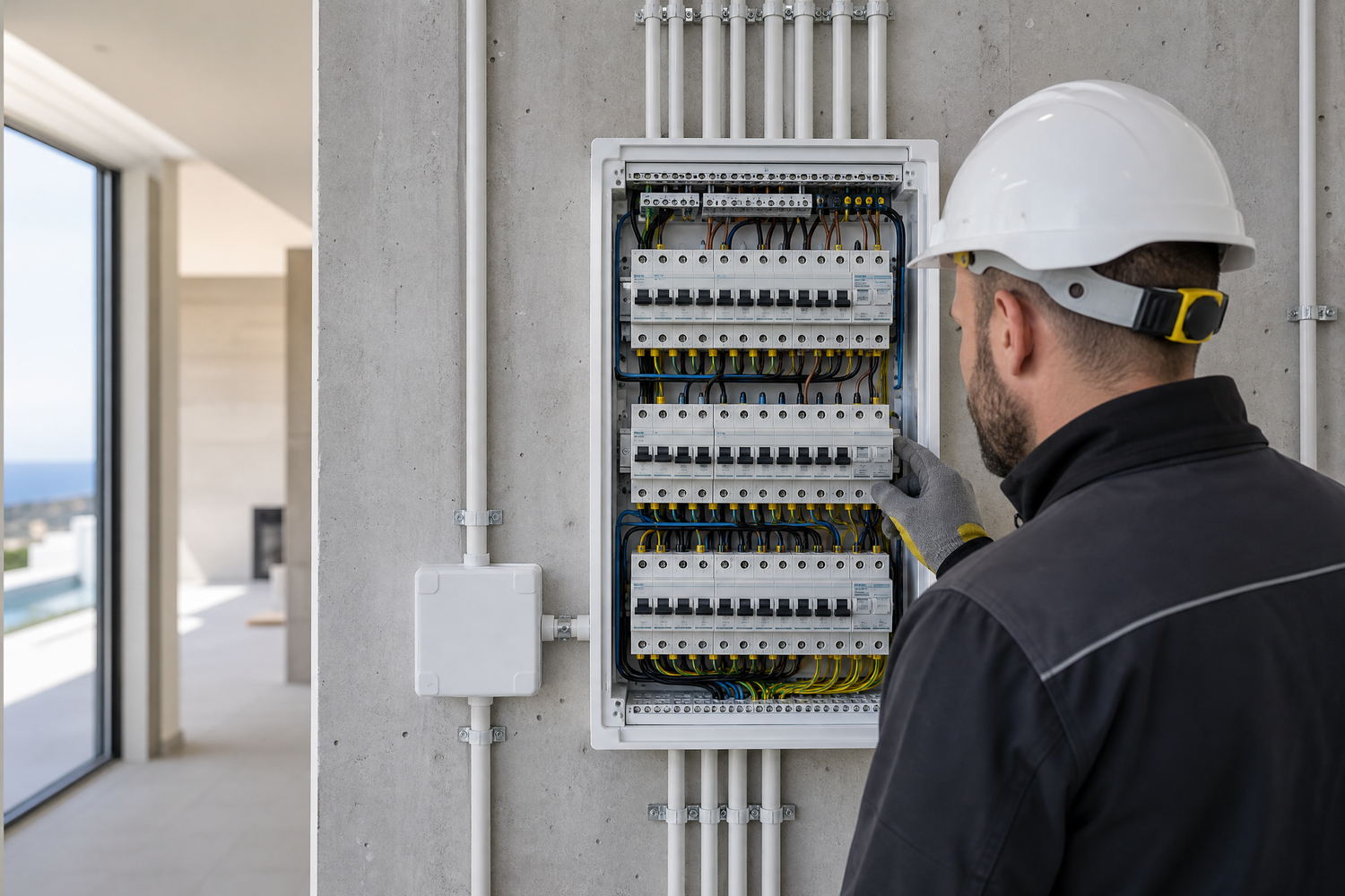 Instalación eléctrica residencial ejecutada por Kableca