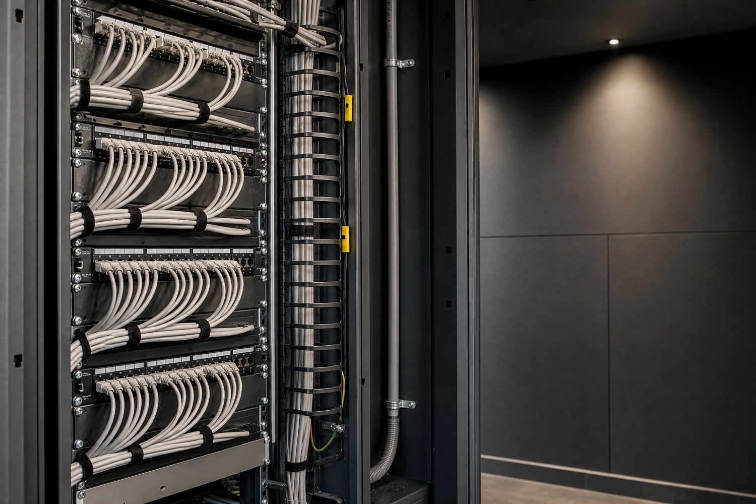 Detalle técnico de una instalación de telecomunicaciones