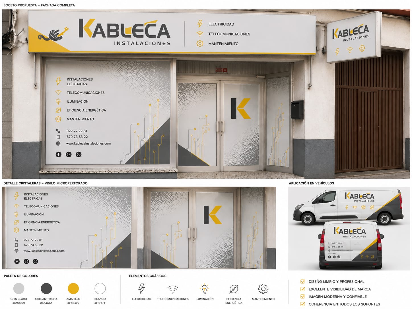 Trabajo técnico realizado por Kableca Instalaciones